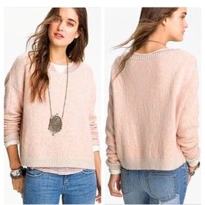 Free People Blush Crew Neck Sweater